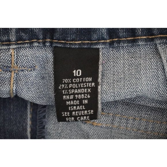 Kikit Jeans Womens Size 10 Snap Flare Stretch Maurice Sasson - Picture 9 of 9